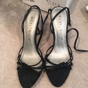 White House Black Market Satin Heels